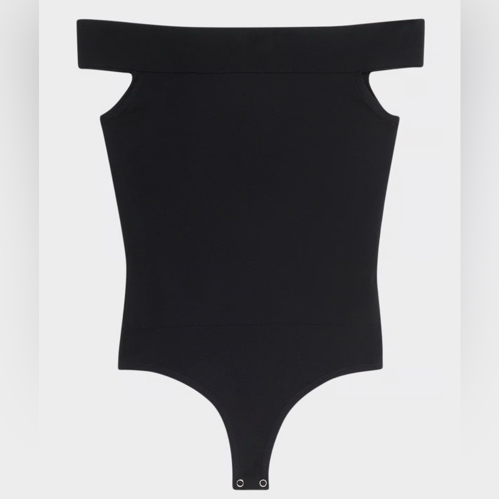 Missguided + Black Off-Shoulder Bodysuit